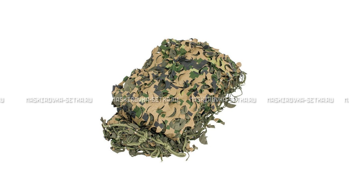 Массеть Camosystems Пейзаж-Профи Лес 3D 1,8х3 м  – купить по цене 3850 руб. в интернет-магазине в городе Рязань картинка 6