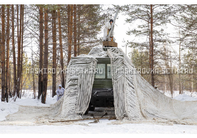 Маскировочный комплект МКТ-2С Снег 9х12 м – купить по цене 33200 руб. в интернет-магазине в городе Рязань картинка 2