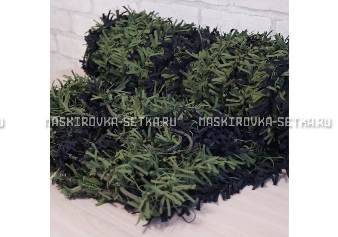 Маскировочная сеть Зеленя 2х3 м (зелено-черная) – купить по цене 3200 руб. в интернет-магазине в городе Рязань картинка 4